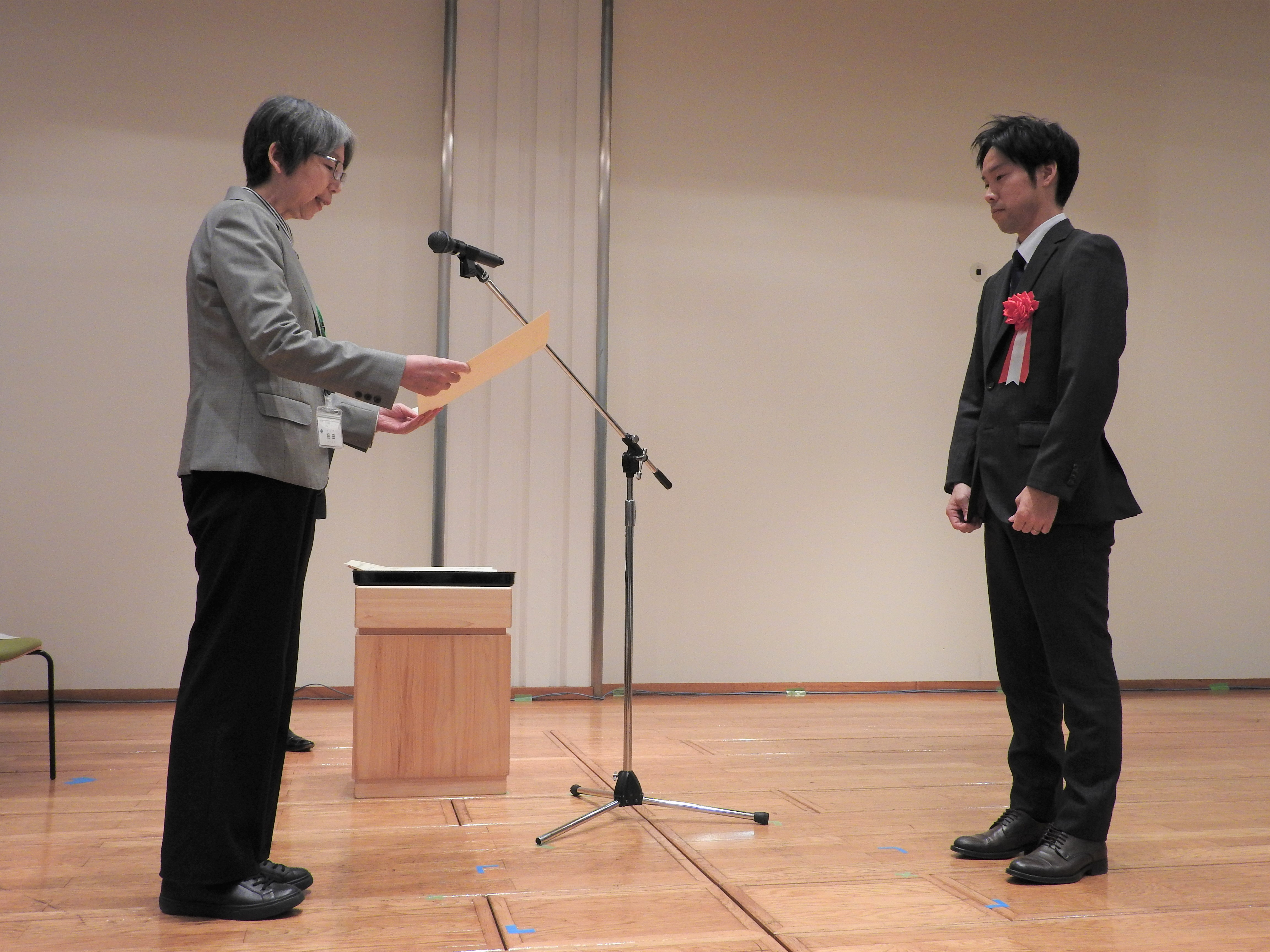 受賞の様子